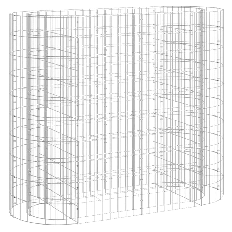 Gabion Plantenbak Verhoogd 120X50X100 Cm Gegalvaniseerd Ijzer