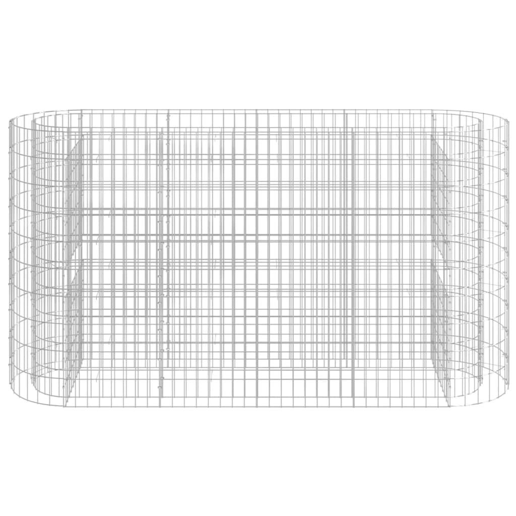 Gabion Plantenbak Verhoogd 190X50X100 Cm Gegalvaniseerd Ijzer