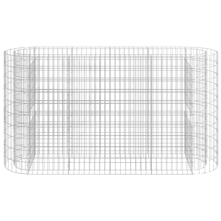 Gabion Plantenbak Verhoogd 190X50X100 Cm Gegalvaniseerd Ijzer