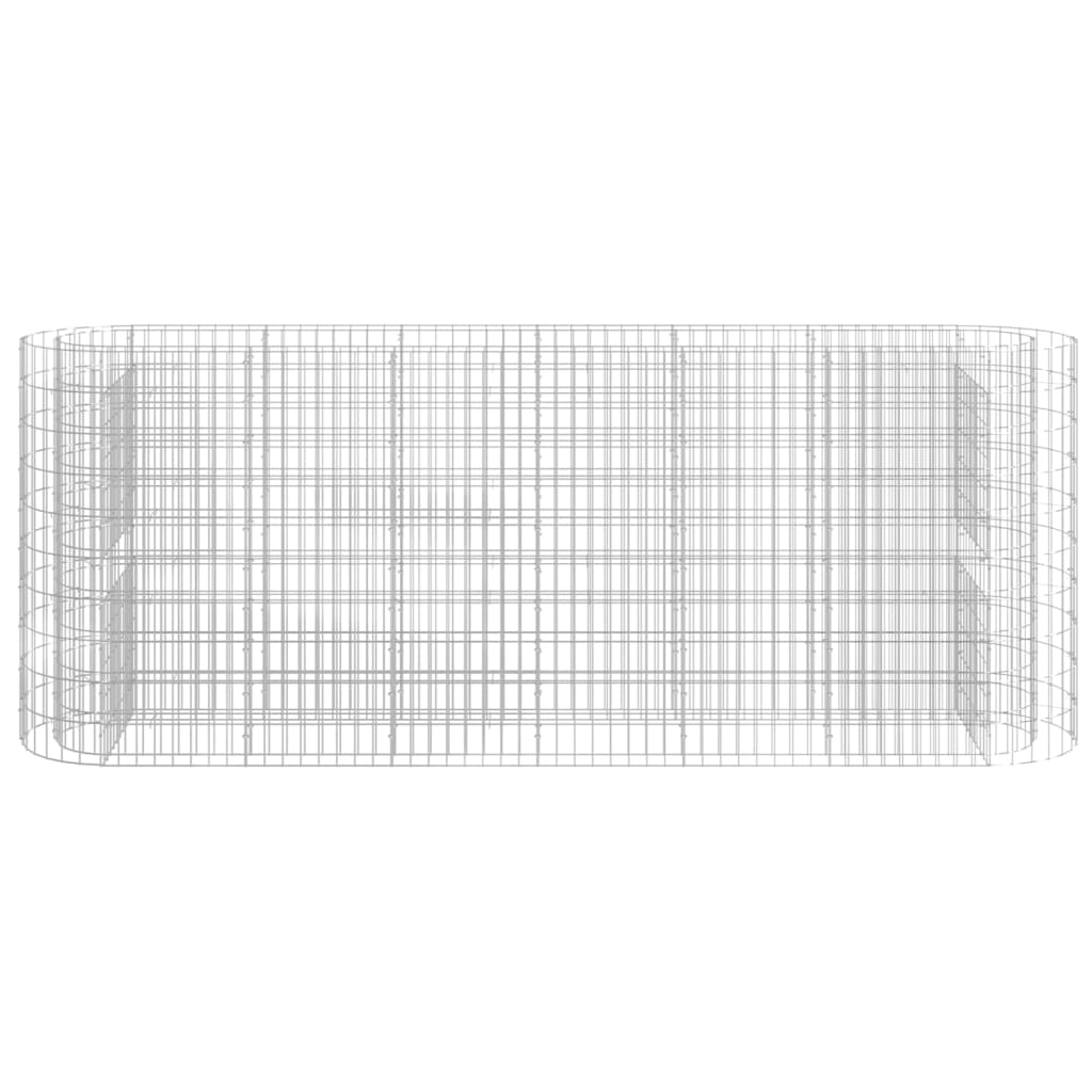 Gabion Plantenbak Verhoogd 260X50X100 Cm Gegalvaniseerd Ijzer