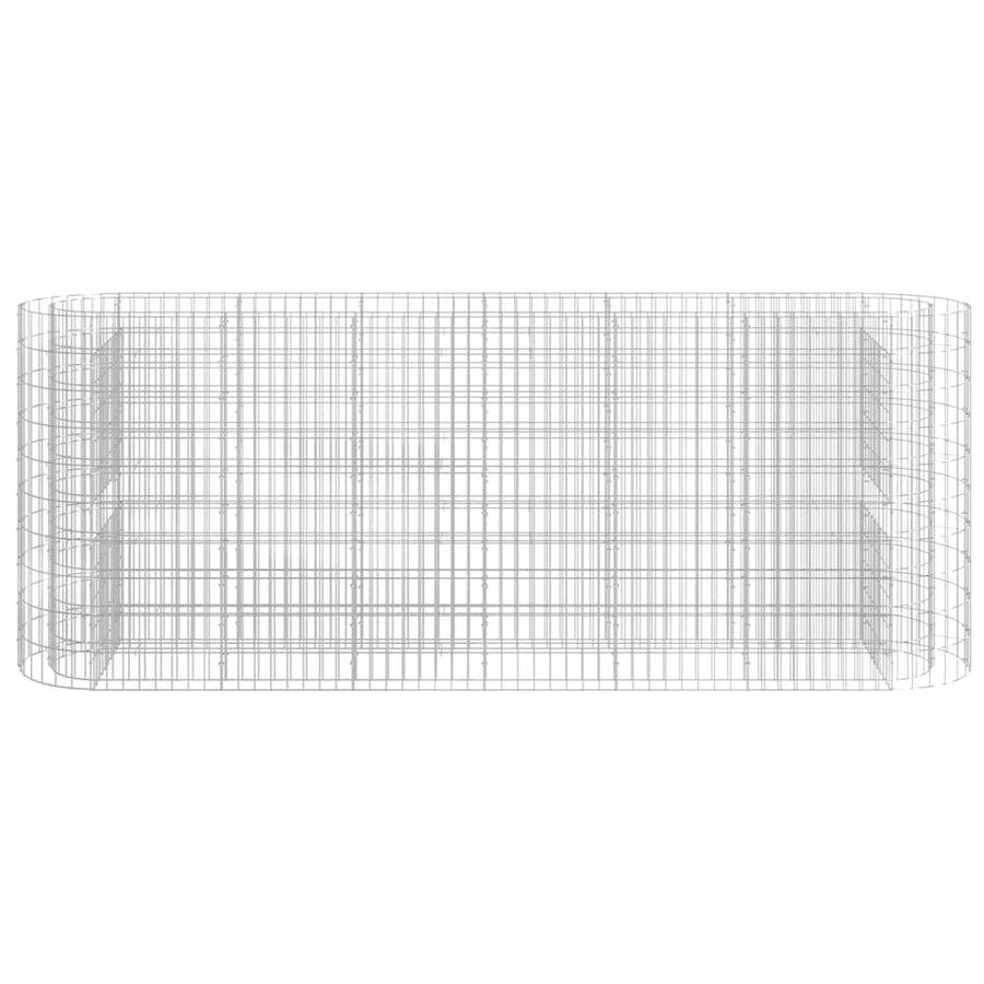Gabion Plantenbak Verhoogd 260X50X100 Cm Gegalvaniseerd Ijzer