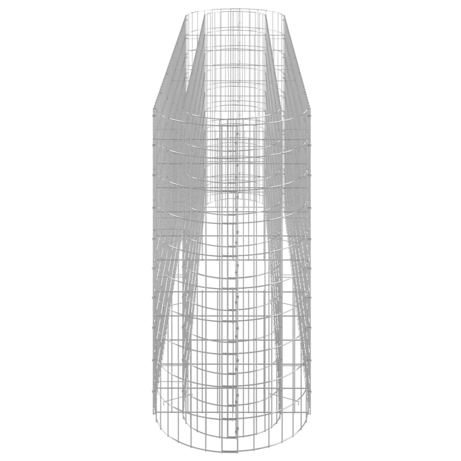 Gabion Plantenbak Verhoogd 260X50X100 Cm Gegalvaniseerd Ijzer