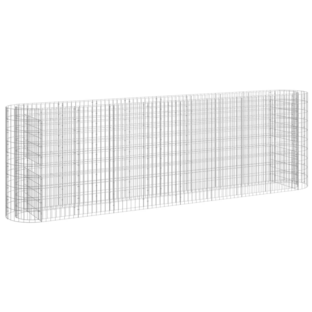 Gabion Plantenbak Verhoogd 330X50X100 Cm Gegalvaniseerd Ijzer