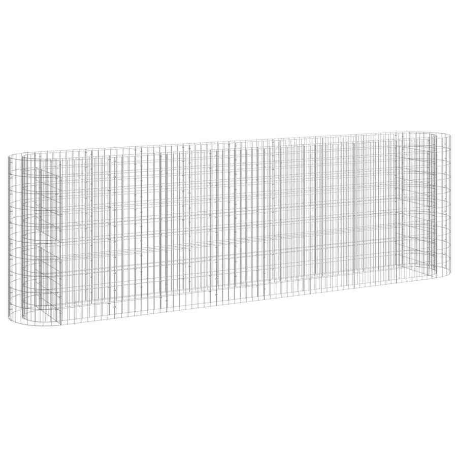 Gabion Plantenbak Verhoogd 330X50X100 Cm Gegalvaniseerd Ijzer