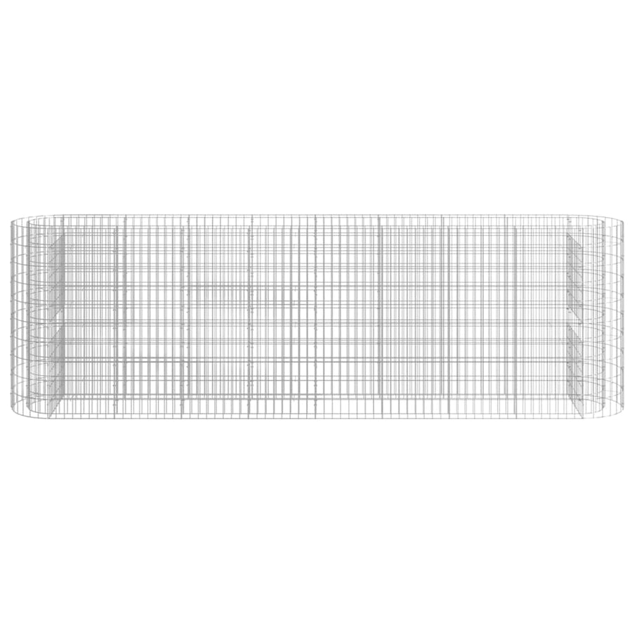 Gabion Plantenbak Verhoogd 330X50X100 Cm Gegalvaniseerd Ijzer