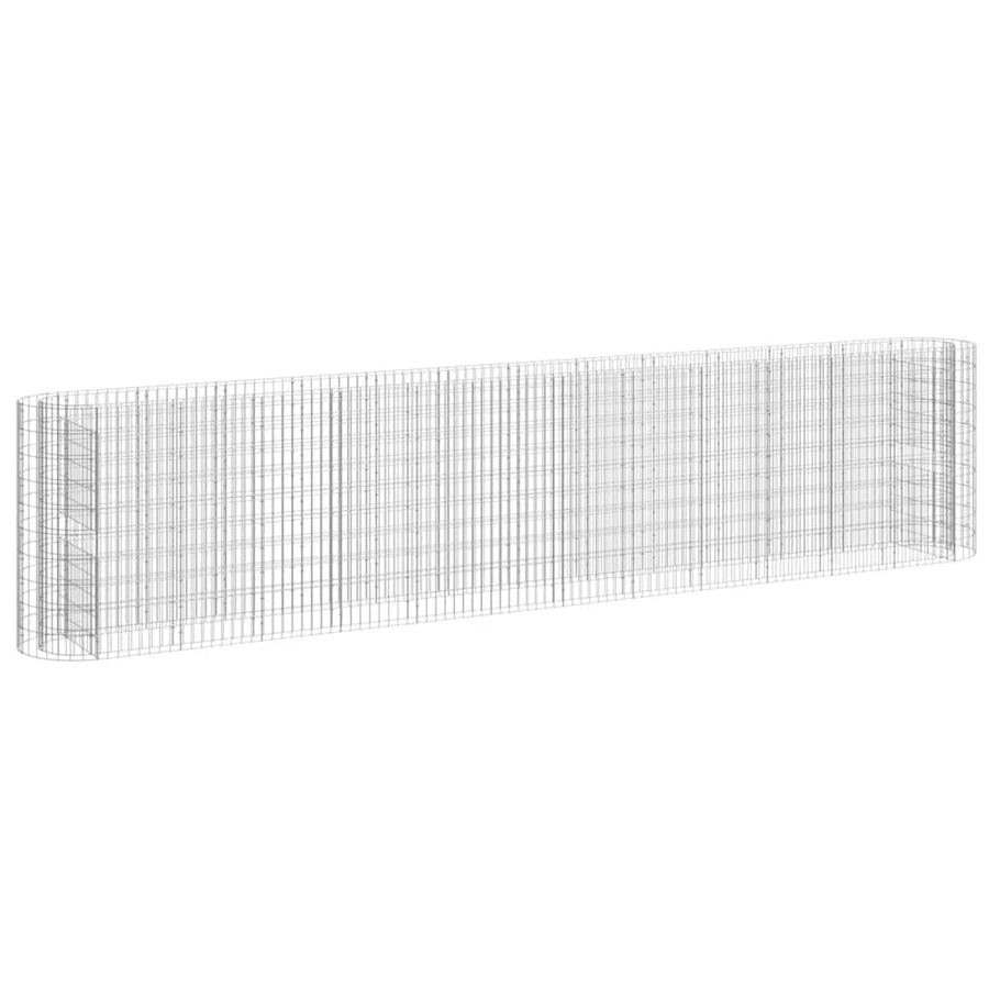 Gabion Plantenbak Verhoogd 470X50X100 Cm Gegalvaniseerd Ijzer