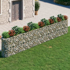 Raised gabion planter 540x50x100 cm galvanized iron