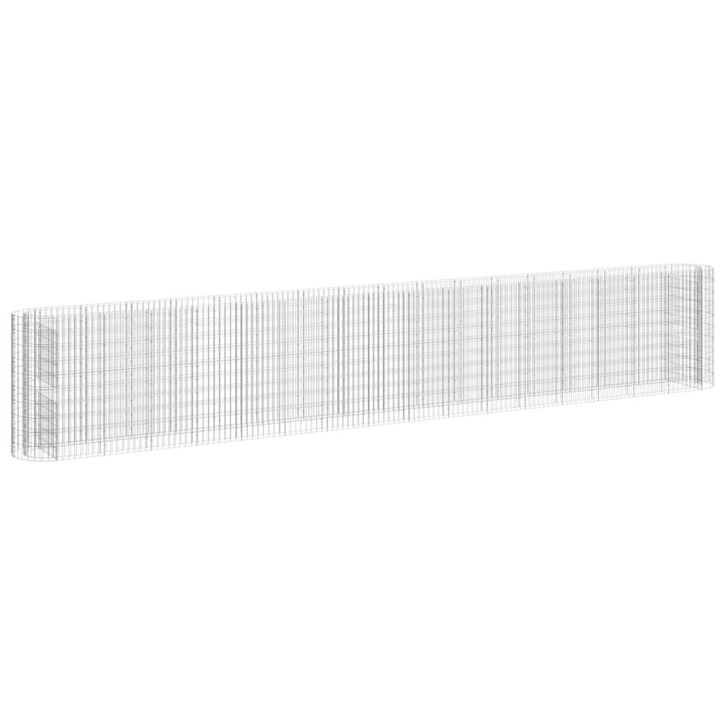 Gabion Plantenbak Verhoogd 610X50X100 Cm Gegalvaniseerd Ijzer