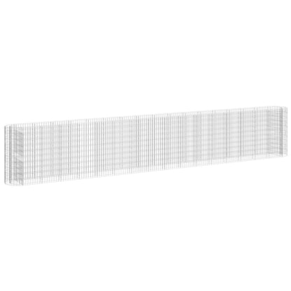 Gabion Plantenbak Verhoogd 610X50X100 Cm Gegalvaniseerd Ijzer