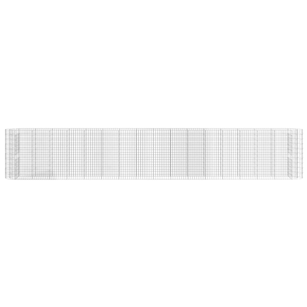 Gabion Plantenbak Verhoogd 610X50X100 Cm Gegalvaniseerd Ijzer