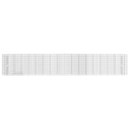 Gabion Plantenbak Verhoogd 610X50X100 Cm Gegalvaniseerd Ijzer