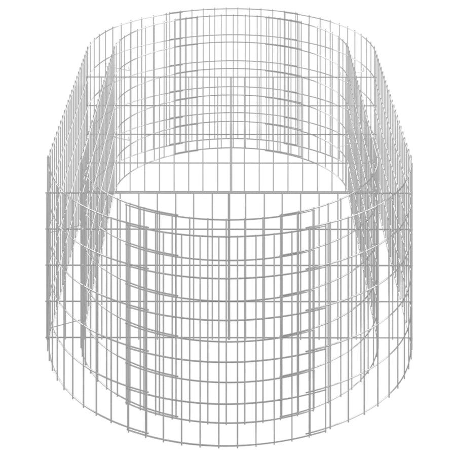 Gabion Plantenbak Verhoogd 200X100X50 Cm Gegalvaniseerd Ijzer