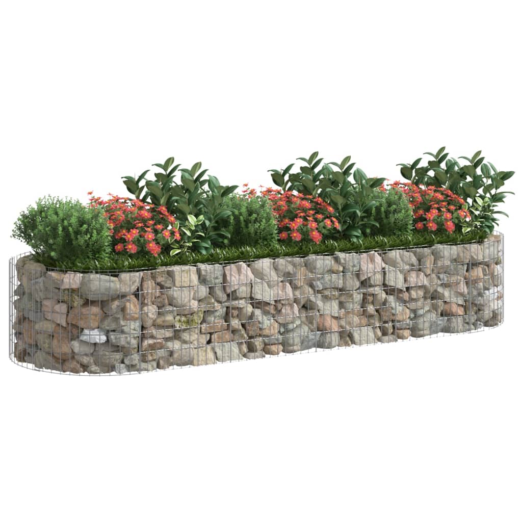 Gabion Plantenbak Verhoogd 300X100X50 Cm Gegalvaniseerd Ijzer