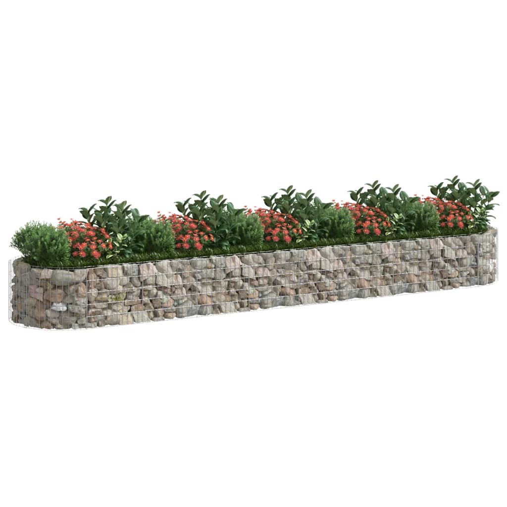 Gabion Plantenbak Verhoogd 500X100X50 Cm Gegalvaniseerd Ijzer