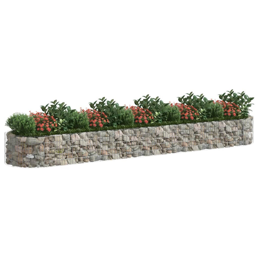Gabion Plantenbak Verhoogd 500X100X50 Cm Gegalvaniseerd Ijzer