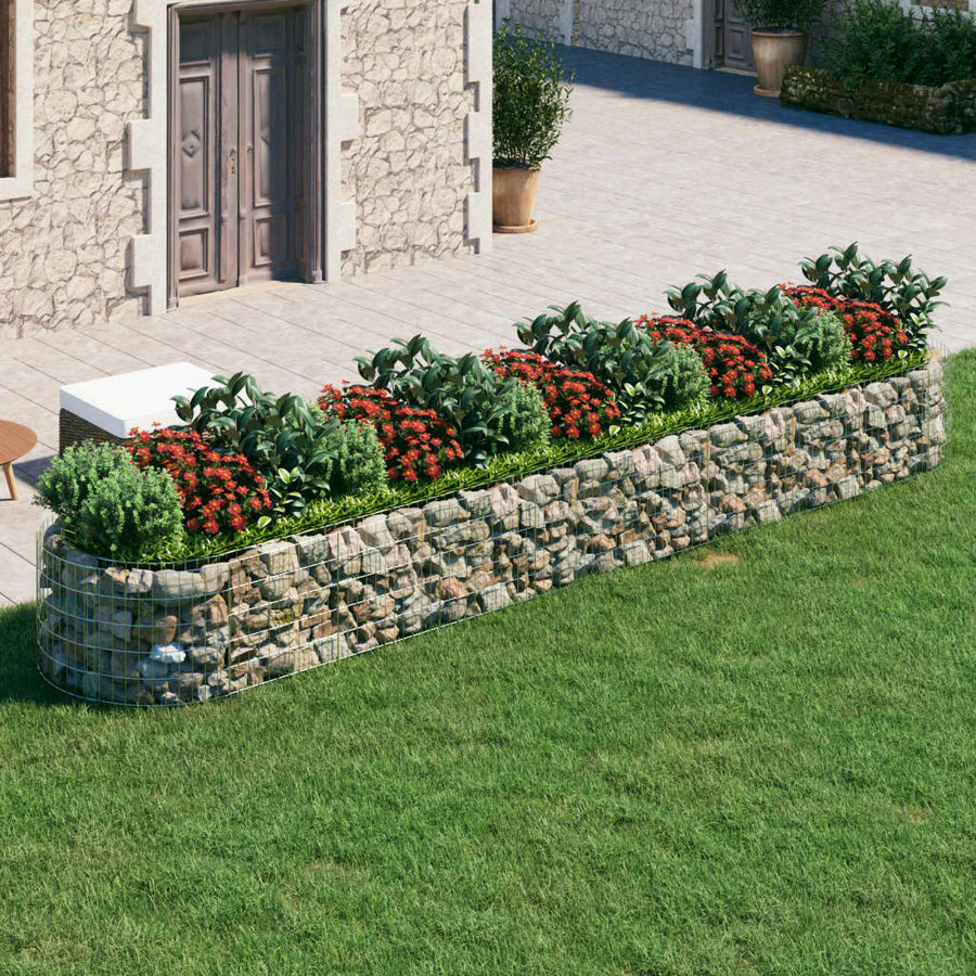 Gabion Plantenbak Verhoogd 500X100X50 Cm Gegalvaniseerd Ijzer
