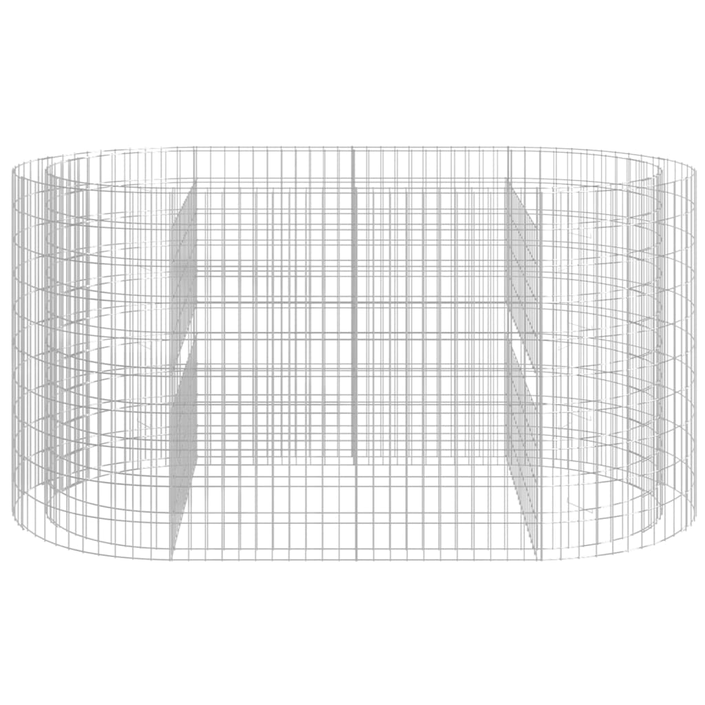 Gabion Plantenbak Verhoogd 200X100X100 Cm Gegalvaniseerd Ijzer