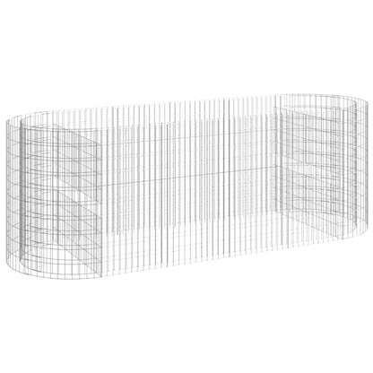 Gabion Plantenbak Verhoogd 300X100X100 Cm Gegalvaniseerd Ijzer