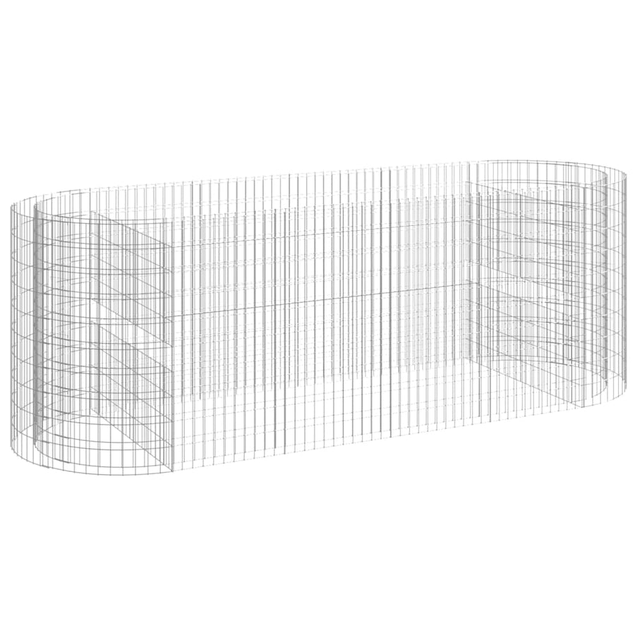 Gabion Plantenbak Verhoogd 300X100X100 Cm Gegalvaniseerd Ijzer