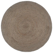 Vloerkleed rond jute 240 cm grijs