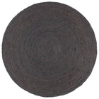 Handmade Round Rug 240 cm Jute Dark Grey