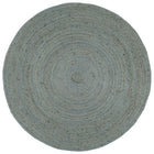 Handmade Round Jute Rug 180 cm Olive Green