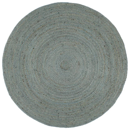 Vloerkleed Handgemaakt Rond 150 Cm Jute 240 cm Olijfgroen