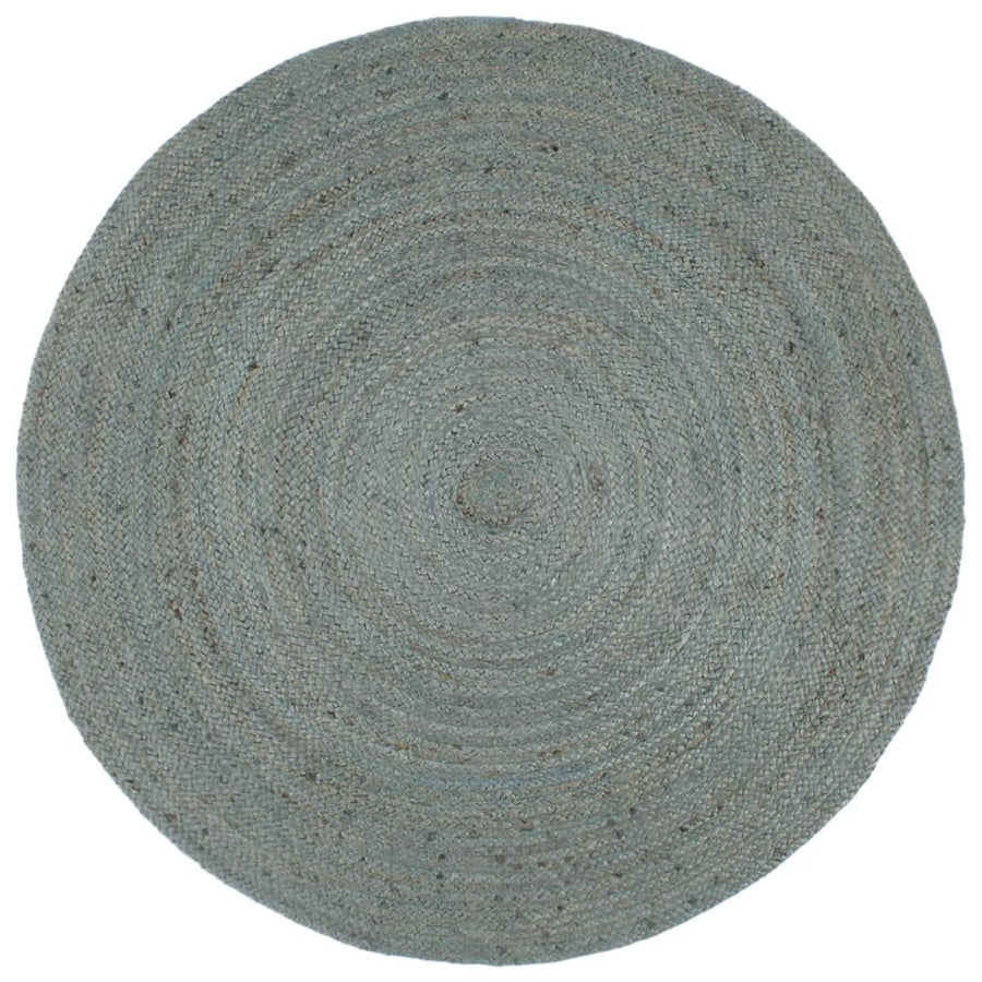 Vloerkleed Handgemaakt Rond 150 Cm Jute 240 cm Olijfgroen