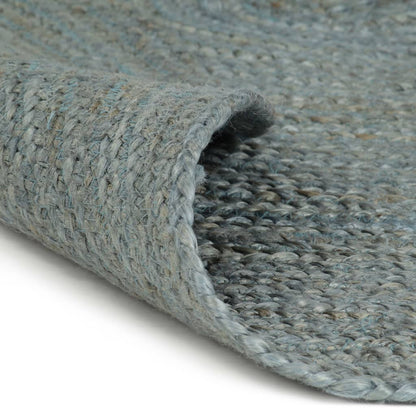 Vloerkleed Handgemaakt Rond 150 Cm Jute 240 cm Olijfgroen