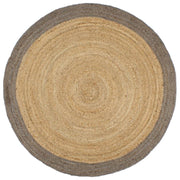 Vloerkleed jute 240 cm grijs