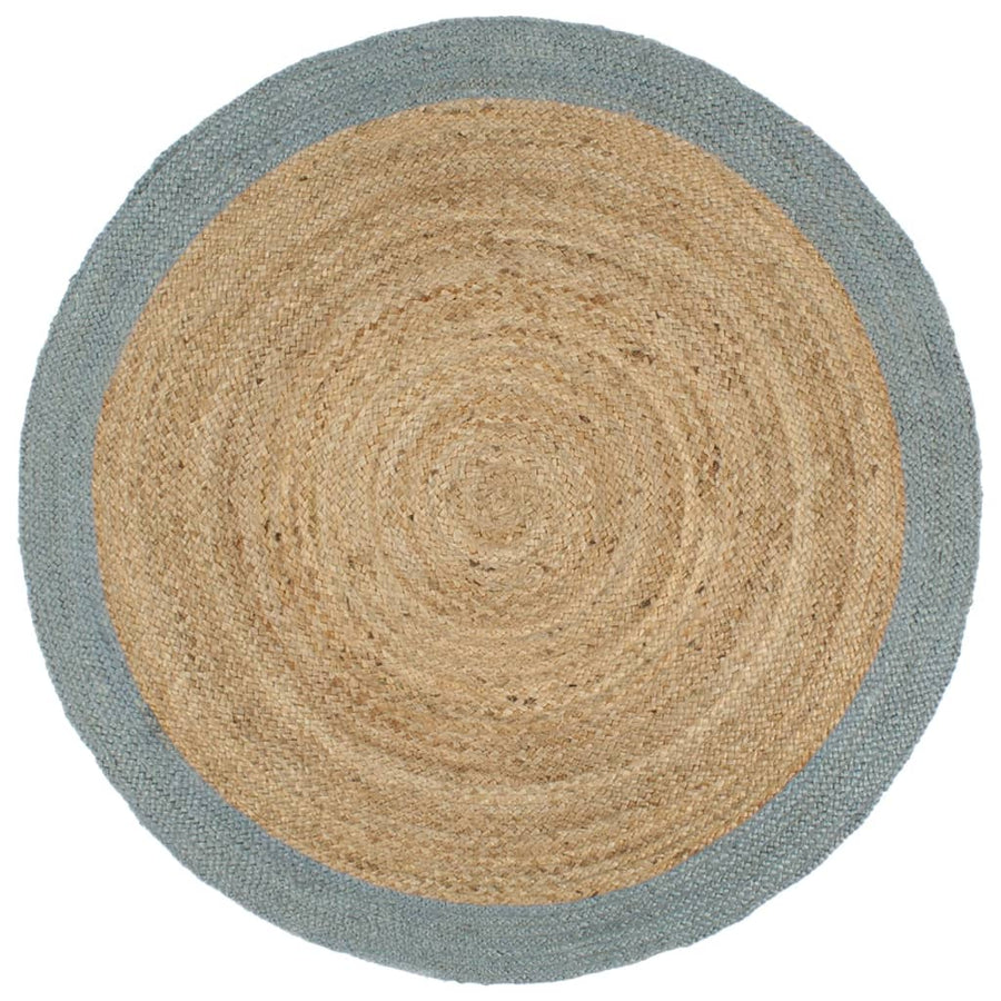 Vloerkleed Handgemaakt Met E Rand Jute 210 cm Olijfgroen