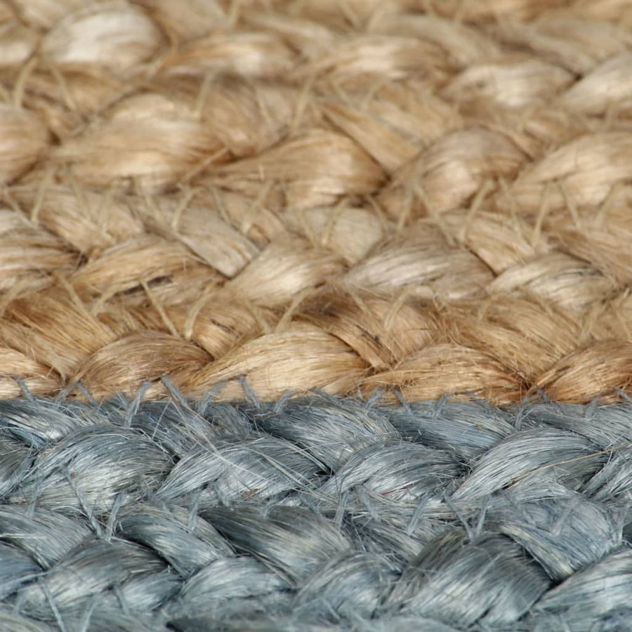 Vloerkleed Handgemaakt Met E Rand Jute 210 cm Olijfgroen