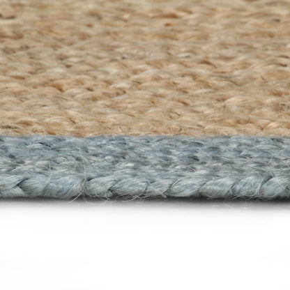 Vloerkleed Handgemaakt Met E Rand Jute 210 cm Olijfgroen