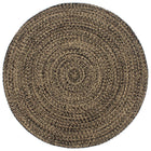 Handmade Rug 180 cm Jute Black and Brown