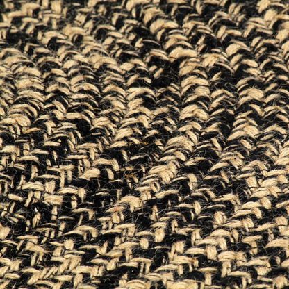 Vloerkleed Handgemaakt Jute En Bruin 180 cm Zwart