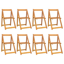 Tuinstoelen 8 st inklapbaar massief acaciahout