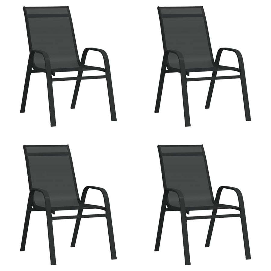 5-Delige Tuinset 4 180 cm tafellengte Zwart
