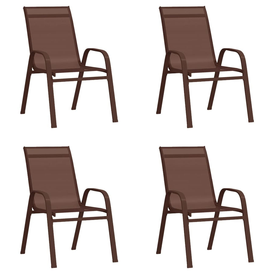 Tuinset 5 140 cm tafellengte Bruin en zwart