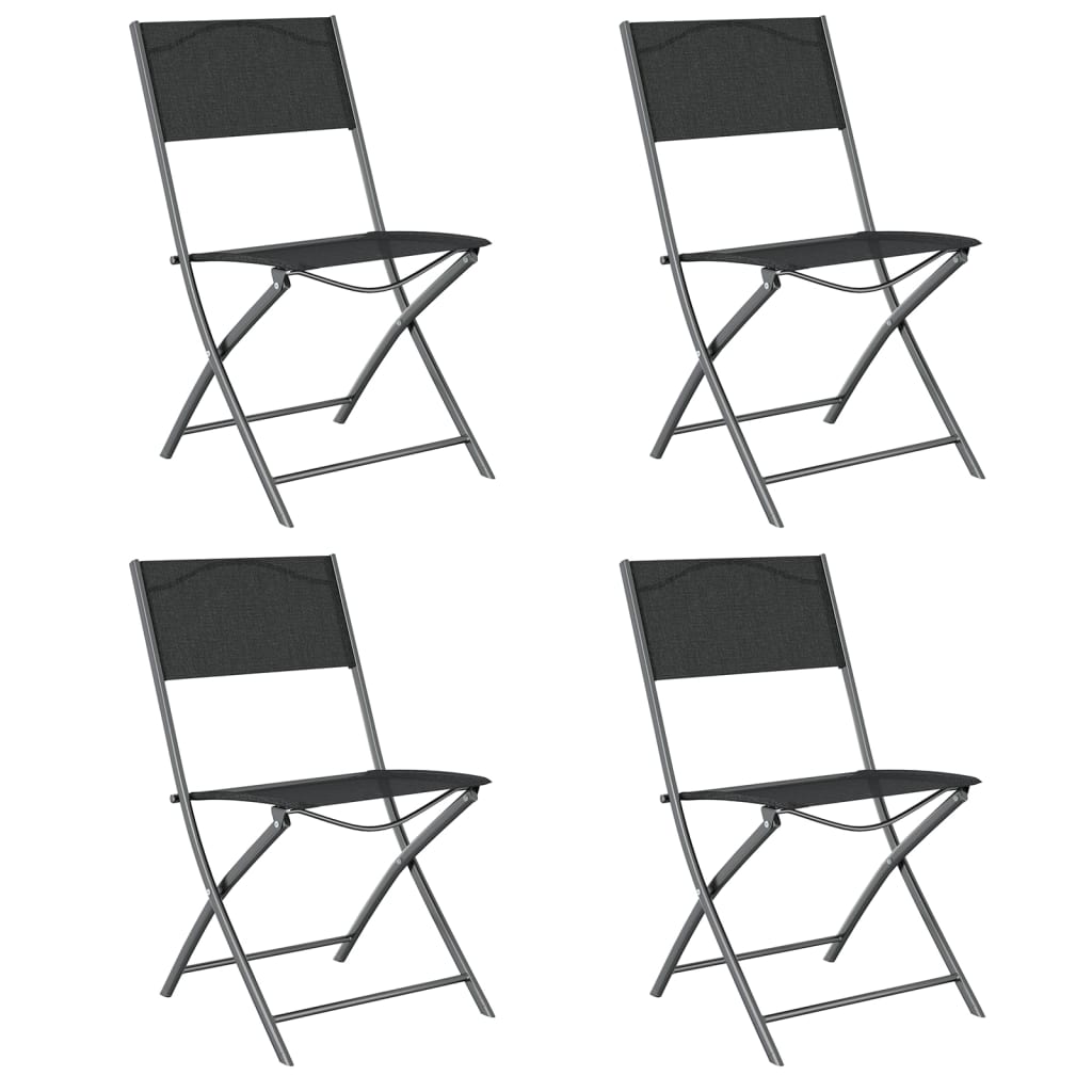 -Delige Tuinset Grijs En Zwart 5 180 cm tafellengte