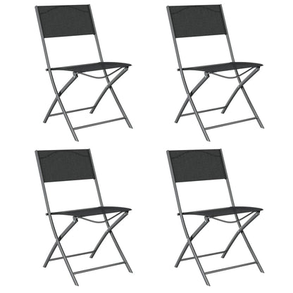 -Delige Tuinset Grijs En Zwart 5 180 cm tafellengte