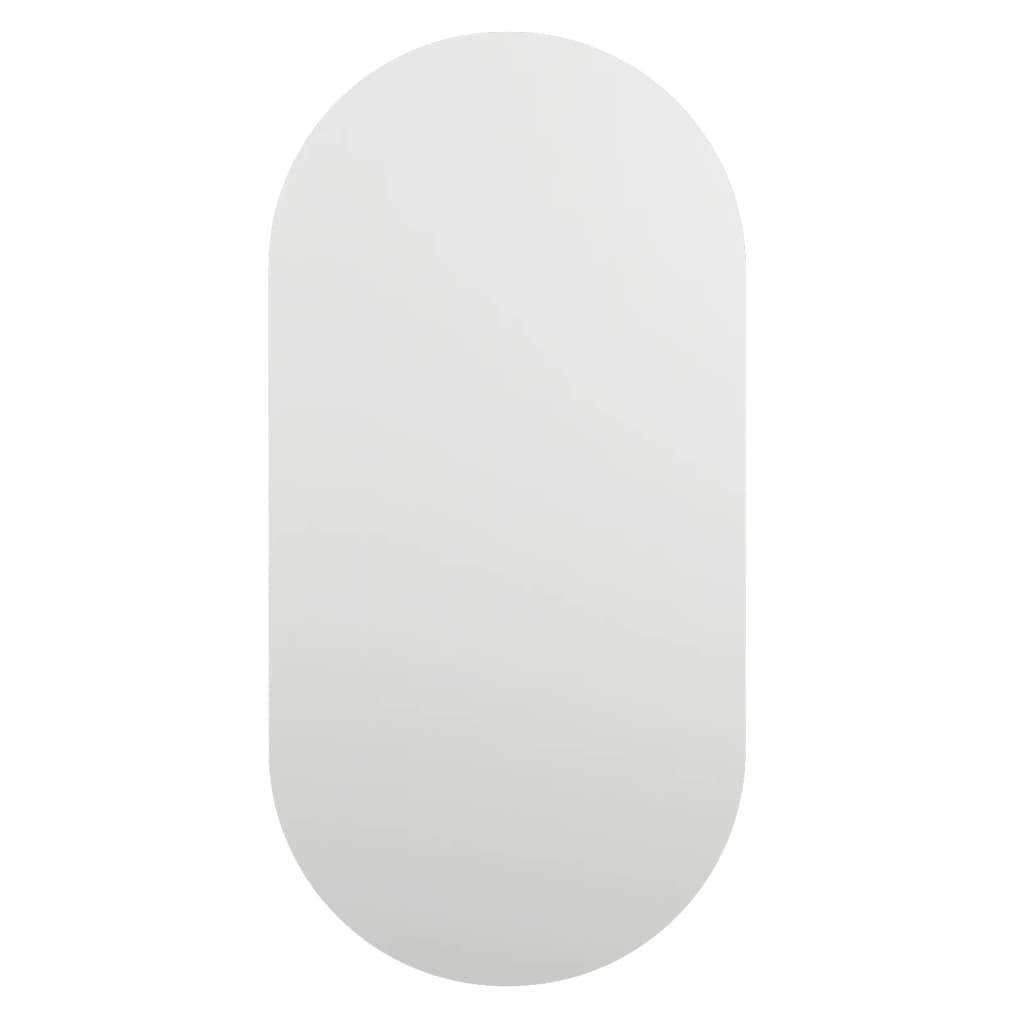 Spiegel met LED-verlichting ovaal 60x30 cm glas 1 60 x 30 cm ovaal