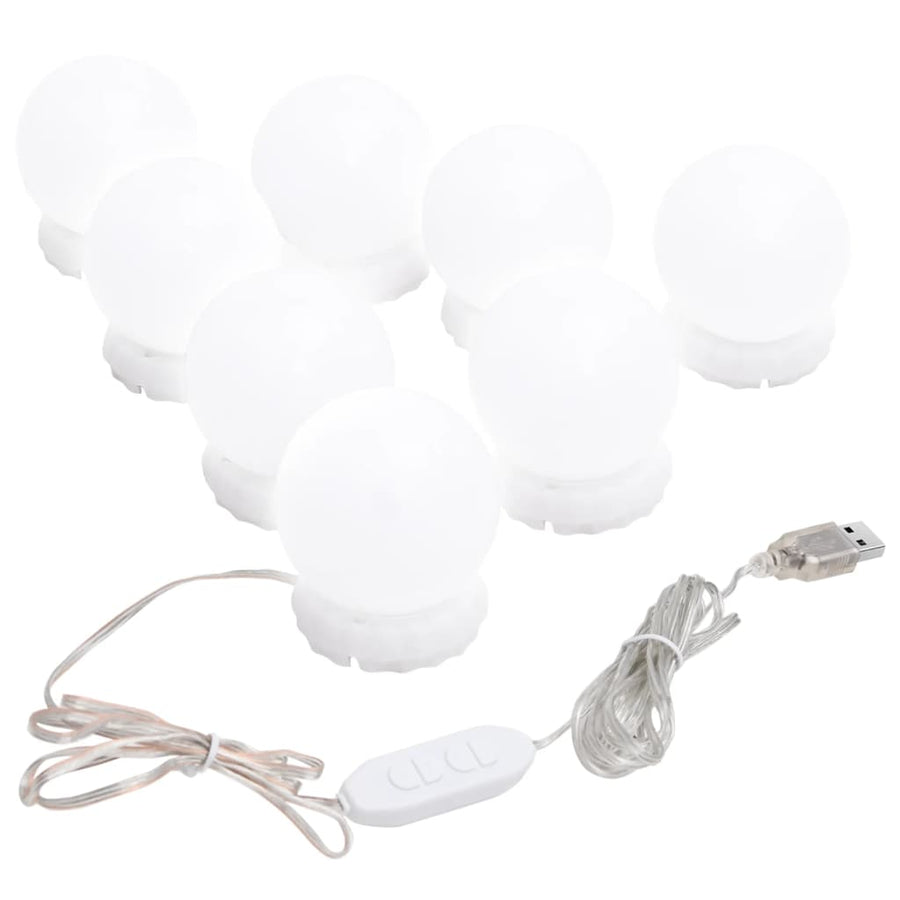 Spiegel met LED-verlichting ovaal 60x30 cm glas 1 60 x 30 cm ovaal