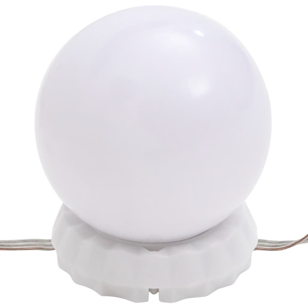 Spiegel met LED-verlichting ovaal 60x30 cm glas 1 60 x 30 cm ovaal