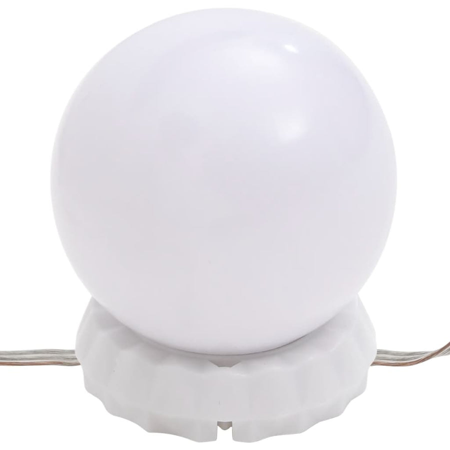 Spiegel met LED-verlichting ovaal 60x30 cm glas 1 60 x 30 cm ovaal