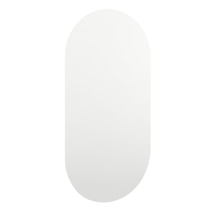 Spiegel met LED-verlichting ovaal 80x40 cm glas 1 80 x 40 cm ovaal