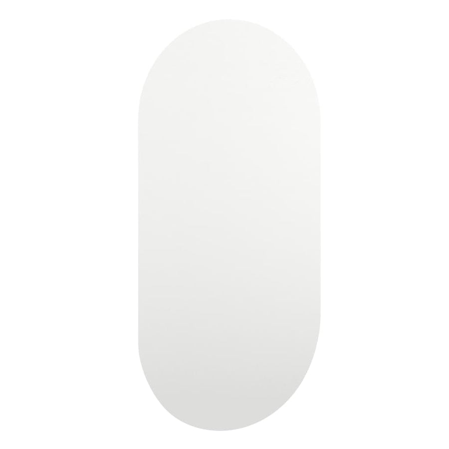 Spiegel met LED-verlichting ovaal 80x40 cm glas 1 80 x 40 cm ovaal