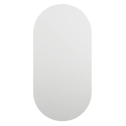 Spiegel met LED-verlichting ovaal 80x40 cm glas 1 80 x 40 cm ovaal