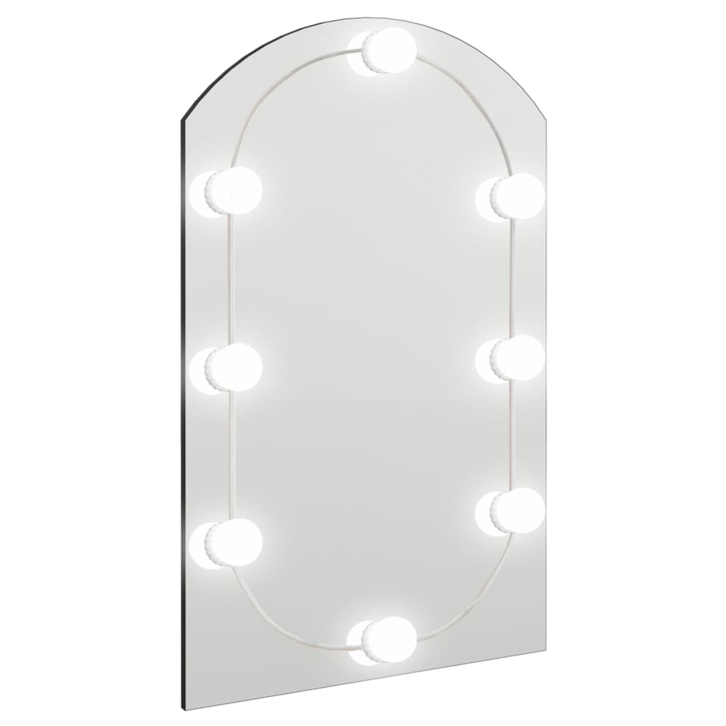 Spiegel met LED-verlichting boog 60x40 cm glas 1 60 x 40 cm Boog