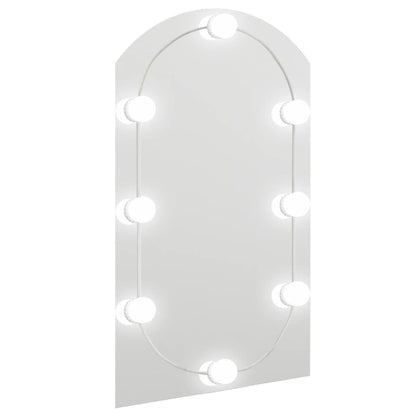 Spiegel met LED-verlichting boog 70x40 cm glas 1 70 x 40 cm Boog