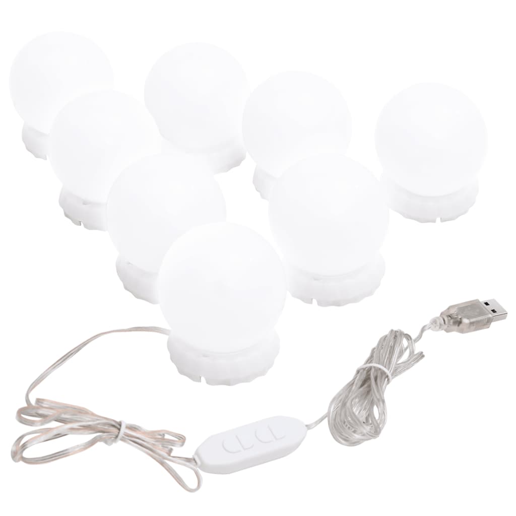 Spiegel met LED-verlichting boog 70x40 cm glas 1 70 x 40 cm Boog